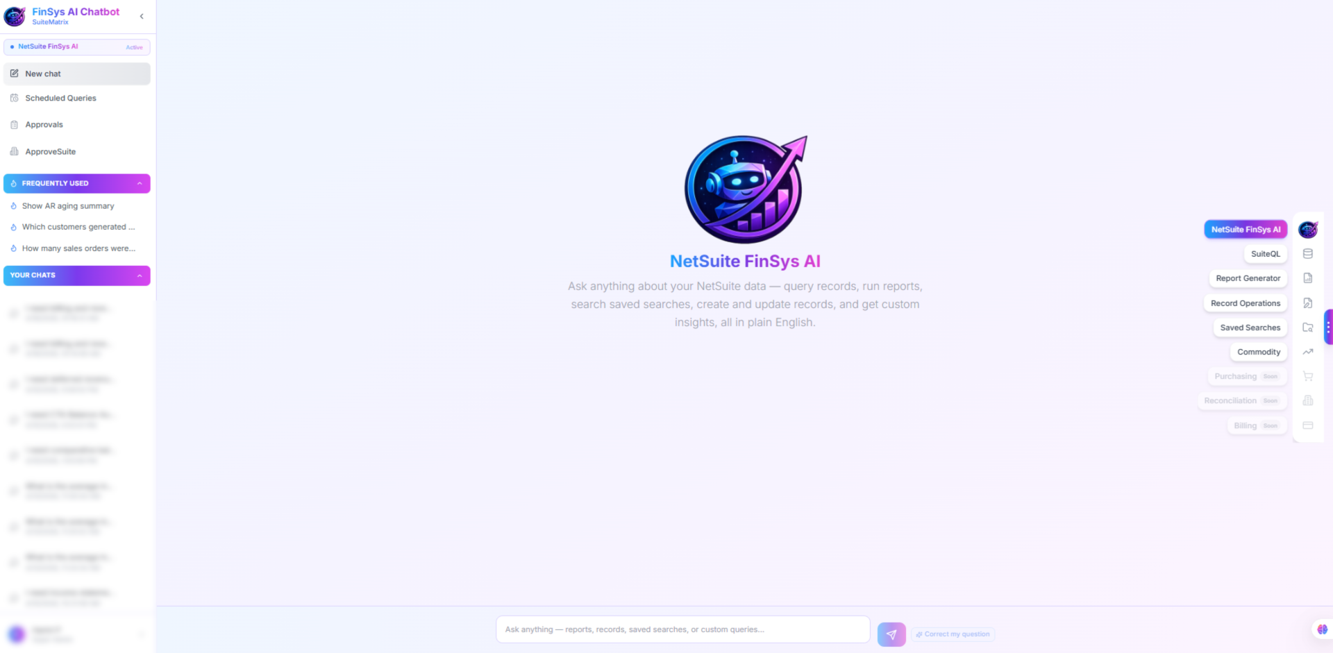 FinSys AI — AI Chat Interface